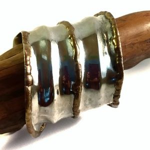 Silver & Brass cuff bracelet!!